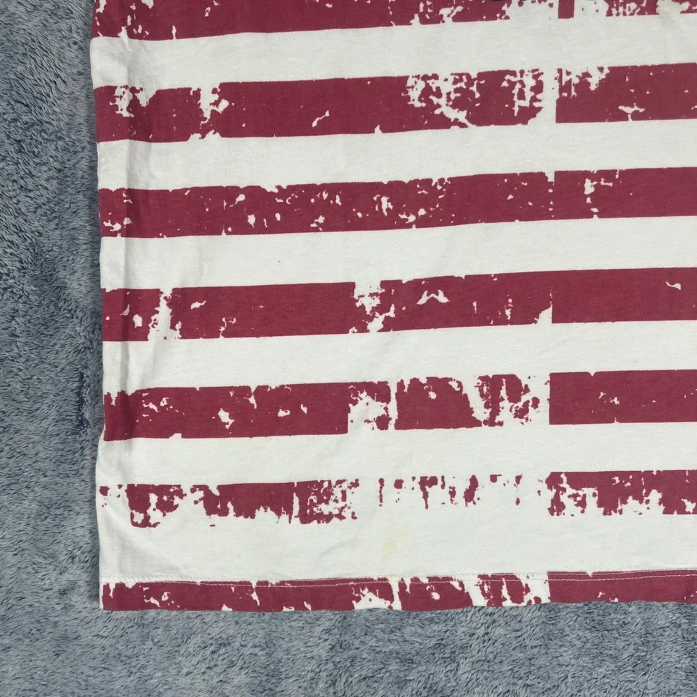 True Religion Mens American Flag Buddha Brand T-Shirt XL Stars‎ Stripes
